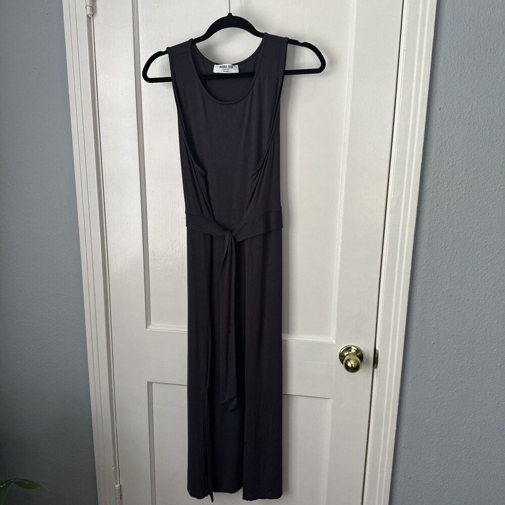 Double Zero Dress Midi Waist Tie Women's Large